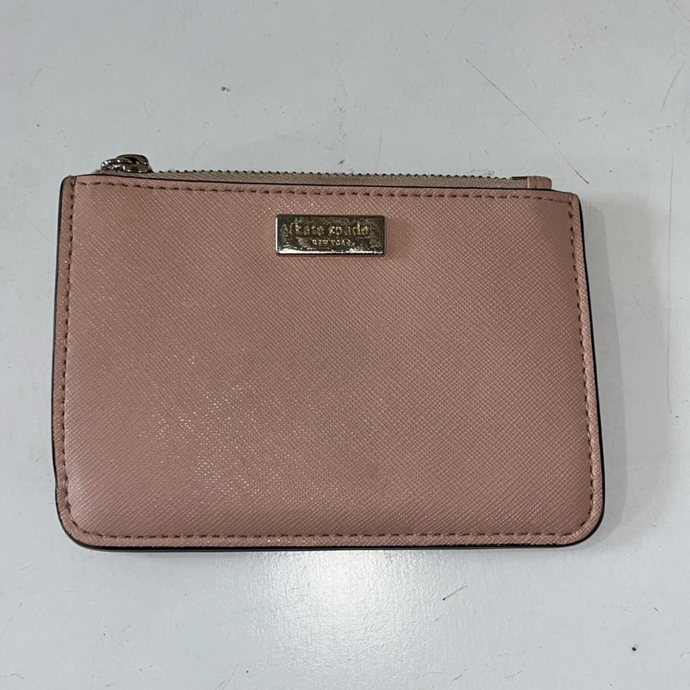KATE SPADE CREDIT CARD HOLDER WITH KEY RING IN SAFFIANO LEATHER